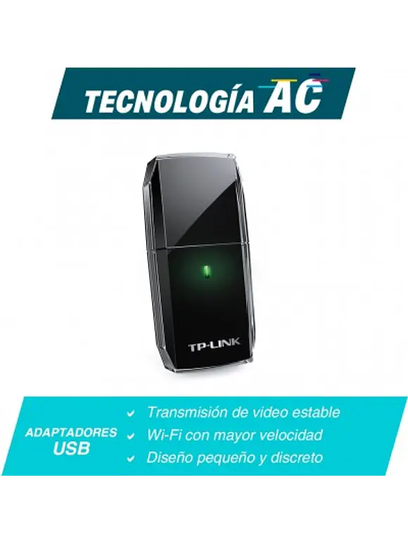Adaptador USB  wifi 2.0 inalámbrico AC600  doble banda 3