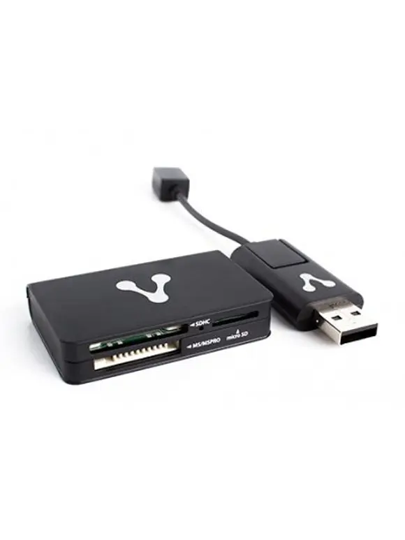 Lector de memoria SD, MICRO SD, VORAGO, 480 Mbit/s, Negro 2