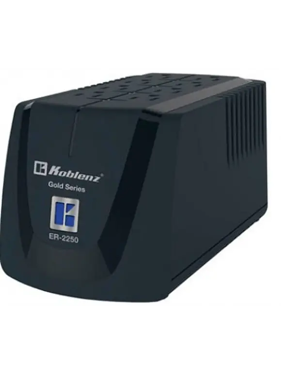 Regulador KOBLENZ ER-2250, 6, Negro, Hogar y Oficina, 2250 VA, 1000 W 1