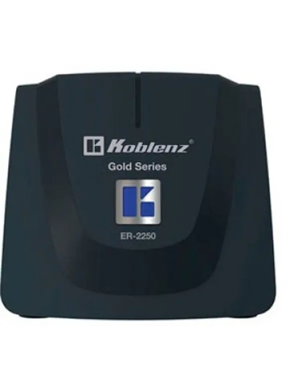 Regulador KOBLENZ ER-2250, 6, Negro, Hogar y Oficina, 2250 VA, 1000 W 2
