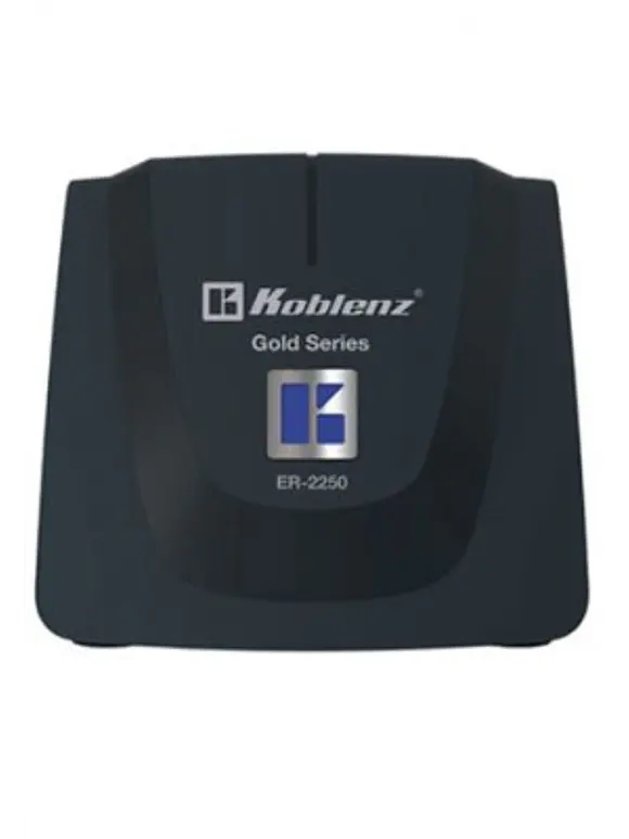 Regulador KOBLENZ ER-2250, 6, Negro, Hogar y Oficina, 2250 VA, 1000 W 4