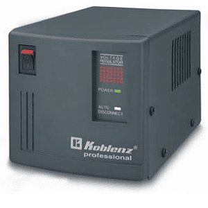 Regulador KOBLENZ ER-2550, 6, Negro, Oficina, 2500 VA, 2000 W