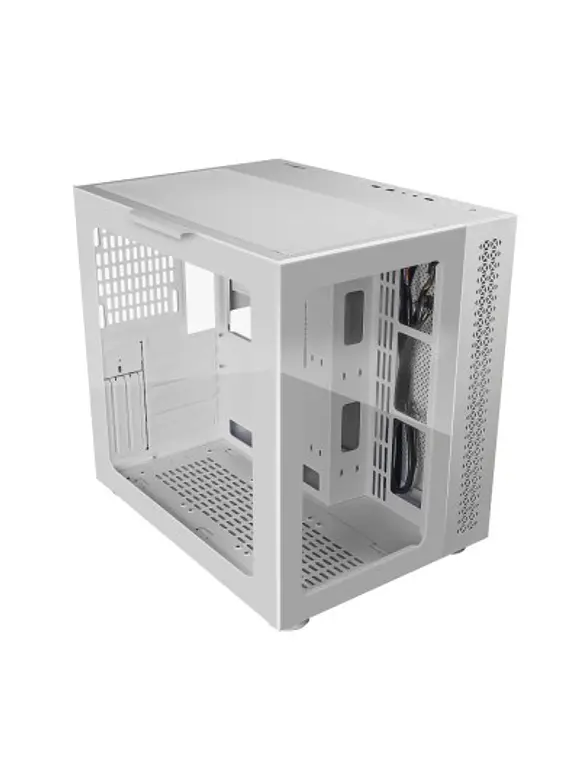 GABINETE GAMER GAME FACTOR CSG700 ATX FISHTANK, DOBLE CRISTAL, USB 3.0, S/FTE, BLANCO 4