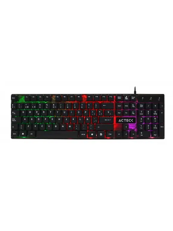 Teclado Gaming ACTECK Aurean X, USB, Estándar, Negro, Multicolor 1