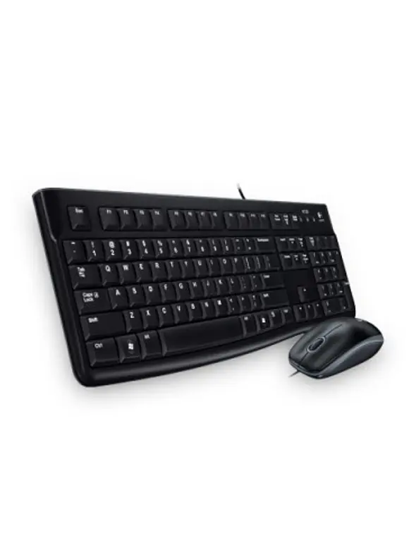 Kit de Teclado y Mouse LOGITECH Media Combo MK120, Estándar, Negro, 1000 DPI 2
