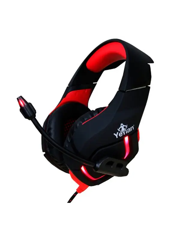 Diadema GAMER YEYIAN YDW-33402 Wicked S3000 Negro C/Rojo, USB, C/MIC 1