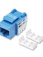 JACK RJ45 CAT6 KEYSTONE DE IMPACTO AZUL, Para uso con cable sin blindaje (UTP) Cat6, Compatible con herramientas de impacto 110 y Krone. - Miniatura 1