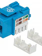 JACK RJ45 CAT5E KEYSTONE DE IMPACTO AZUL, Para uso con cable sin blindar (UTP) Cat5e, Compatible con herramientas de impacto 110 y Krone - Miniatura 3