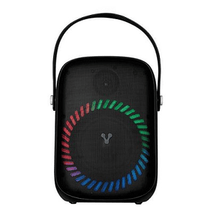 MINI BAFLE KARAOKE VORAGO KSP-455 40WATTS RECARGABLE 1 MICROFONO INALAMBRICO C/CORREAS TWS IPX5 BT 6HRS 