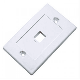 TAPA (FACEPLATE) 1 PERFORACION COLOR BLANCO