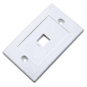 TAPA (FACEPLATE) 1 PERFORACION COLOR BLANCO