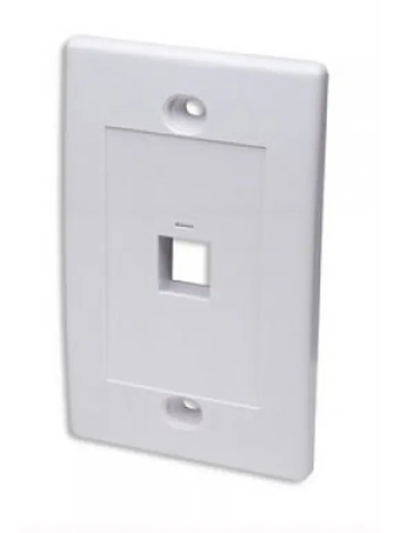 TAPA (FACEPLATE) 1 PERFORACION COLOR BLANCO 2