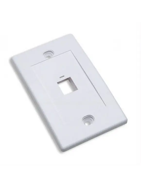 TAPA (FACEPLATE) 1 PERFORACION COLOR BLANCO 4