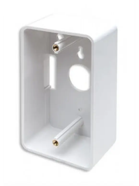 Caja para pared de 4.7cm de profundidad color Blanco, La caja incluye tornillos de montaje. 3