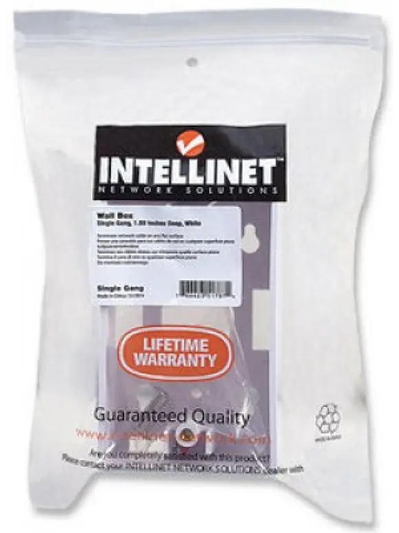 Caja para pared de 4.7cm de profundidad color Blanco, La caja incluye tornillos de montaje. 4