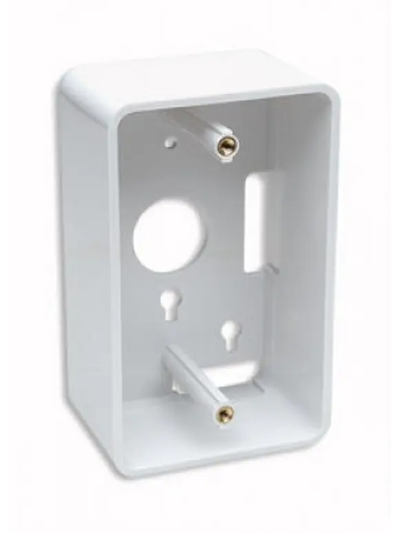 Caja para pared de 4.7cm de profundidad color Blanco, La caja incluye tornillos de montaje. 5