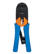 Pinza para crimpear plug modular RJ45, RJ12 y RJ11, Corta y quita el forro de cable redondo y plano. - Miniatura 4