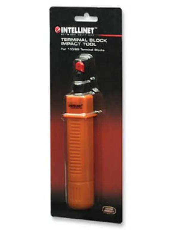 Pinza para ponchar terminal Jack, con control de presion y almacenamiento para punta de respaldo. 3