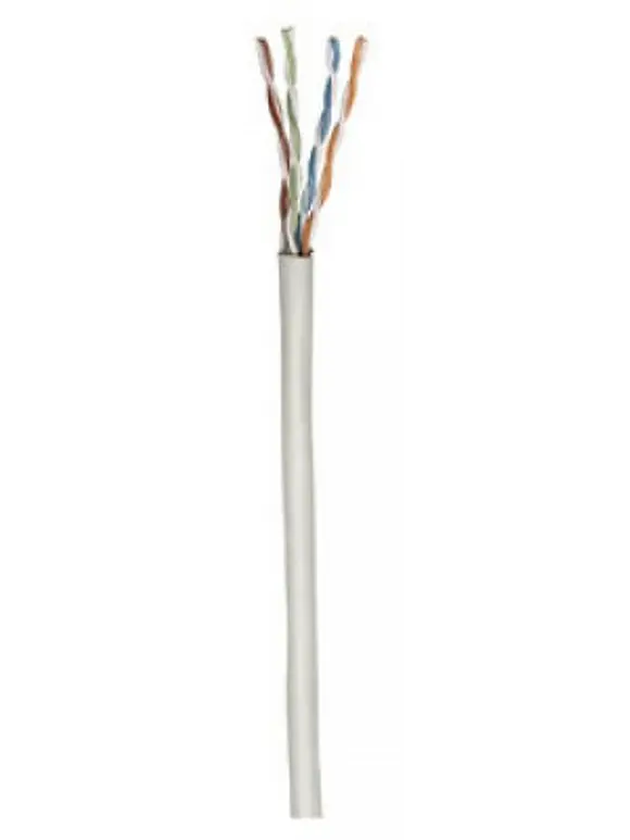 BOBINA CABLE UTP DE RED CAT5E CCA ROLLO 305M SOLIDA GRIS, Con refuerzo para evitar la deformación 1