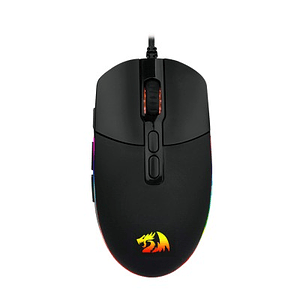 Mouse Redragon Invader, Juego, Negro, 8 botones programables, rgb
