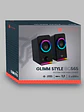 Bocinas 2.0 Gamer Glimm Style BG565 Balam Rush Conexión Bluetooth/Auxiliar, Controlador Touch, iluminación LED 3 modos, 10w RMS - Miniatura 2