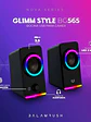 Bocinas 2.0 Gamer Glimm Style BG565 Balam Rush Conexión Bluetooth/Auxiliar, Controlador Touch, iluminación LED 3 modos, 10w RMS - Miniatura 3