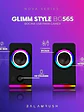 Bocinas 2.0 Gamer Glimm Style BG565 Balam Rush Conexión Bluetooth/Auxiliar, Controlador Touch, iluminación LED 3 modos, 10w RMS - Miniatura 4