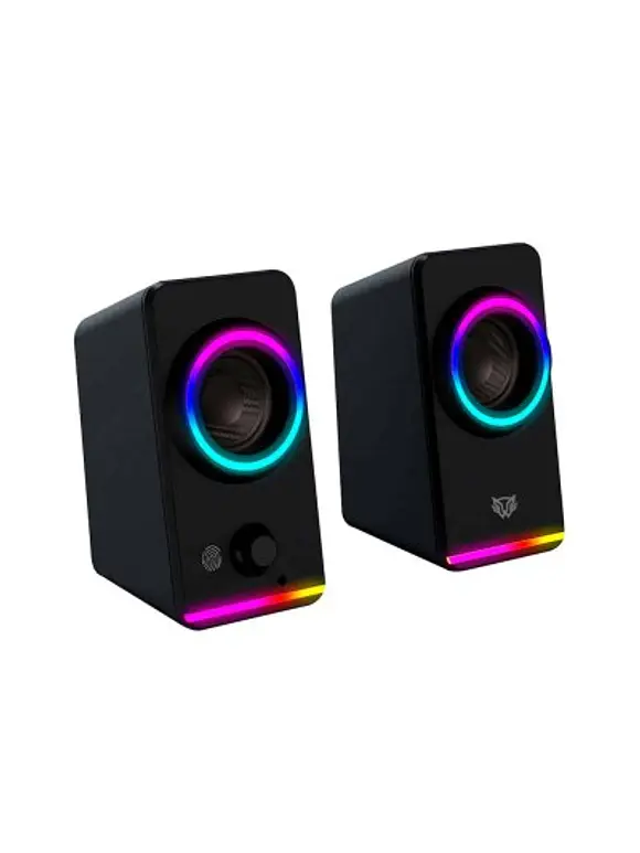 Bocinas 2.0 Gamer Glimm Style BG565 Balam Rush Conexión Bluetooth/Auxiliar, Controlador Touch, iluminación LED 3 modos, 10w RMS 1