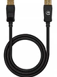 Cable DisplayPort 8K, macho a macho, contactos chapados en oro, diseño anti-enredos, Longitud 2m, Color Negro. - Miniatura 2