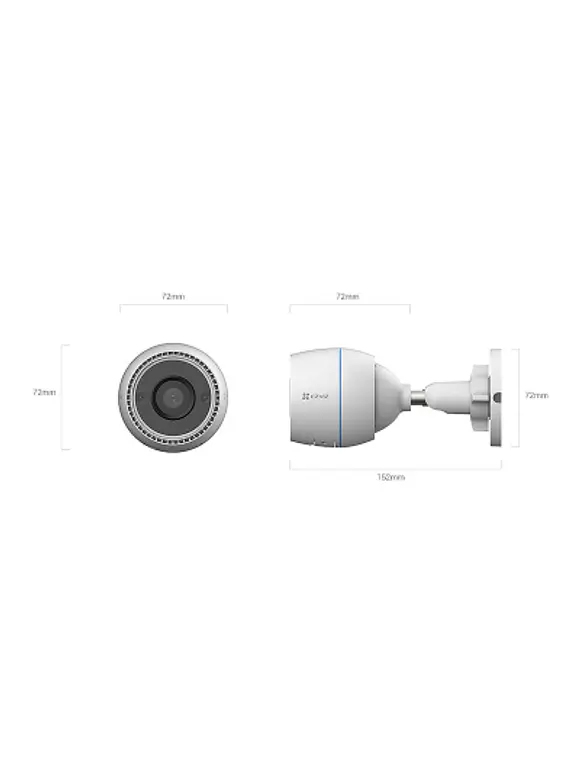 Cámara Bala IP 2 Megapíxel (C3TN 2MP) / Wi-Fi / Micrófono integrado / Detección de movimiento / Ranura Para Memoria 256 GB / Uso en Exterior 3