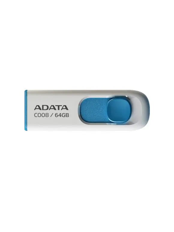 Memoria USB ADATA , Azul con blanco, 64GB 2