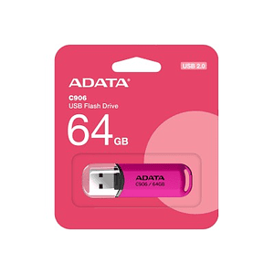 Memoria USB ADATA C906, Rosa, 64GB, USB tipo A