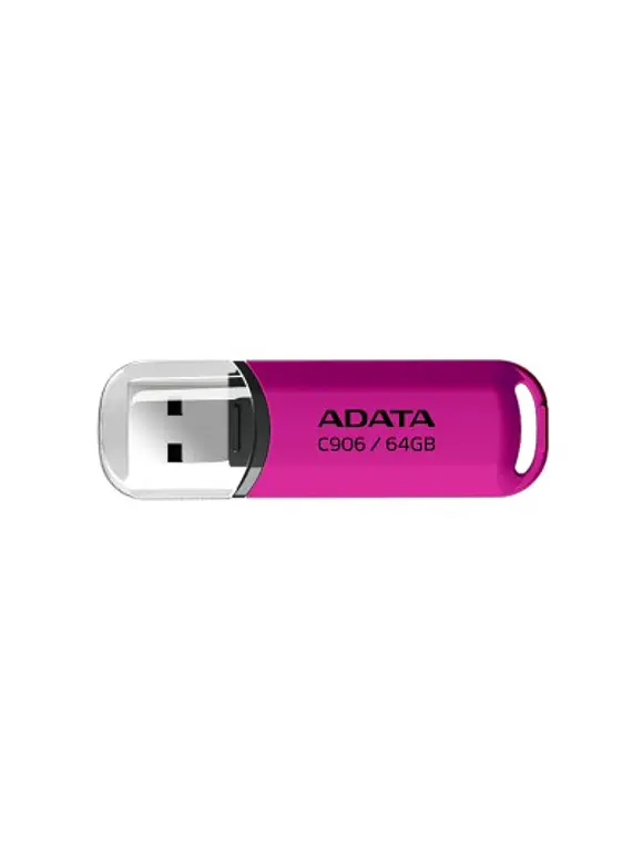Memoria USB ADATA C906, Rosa, 64GB, USB tipo A 3