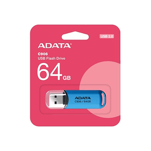Memoria USB ADATA C906, Azul, 64GB, USB tipo A