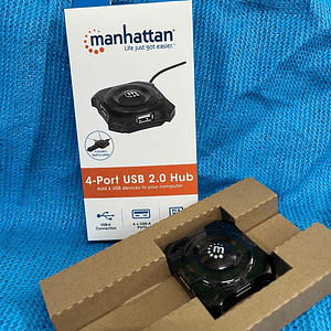 Hub USB 4 puertos, Compatible con todos los puertos y dispositivos USB