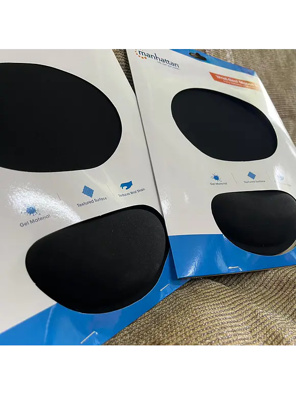 MousePad con manhattan con Descansa Muñeca, el material de gel promueve la posición adecuada de la mano y la muñeca, Color negro 2