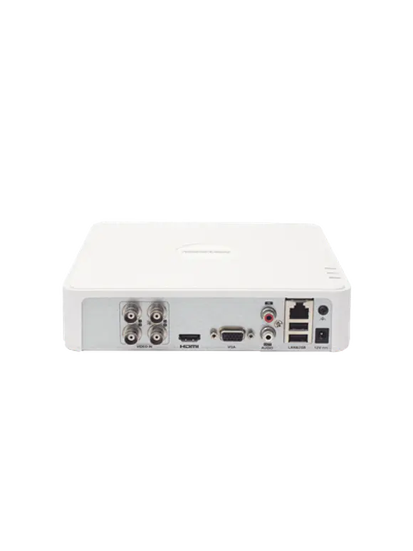 DVR 4 Canales TurboHD + 1 Canal IP / 2 Megapixel (1080p) Lite / Acusense Lite (Evita Falsas Alarmas) / Audio por Coaxitron / 1 Bahia de Disco Duro / H.265+ / Salida de Vídeo Full HD 2