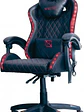 SILLA GAMER RGB INCLINACION RESPALDO 145 CLASE 4 140-150KG NSG-RGB1 FOAM 350MM 63CM*64CM*121-131CM COJIN LUMBAR Y CABEZA NEGRO/ROJO - Miniatura 2