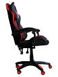 SILLA GAMER RGB INCLINACION RESPALDO 145 CLASE 4 140-150KG NSG-RGB1 FOAM 350MM 63CM*64CM*121-131CM COJIN LUMBAR Y CABEZA NEGRO/ROJO - Miniatura 3