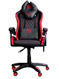 SILLA GAMER RGB INCLINACION RESPALDO 145 CLASE 4 140-150KG NSG-RGB1 FOAM 350MM 63CM*64CM*121-131CM COJIN LUMBAR Y CABEZA NEGRO/ROJO - Miniatura 4