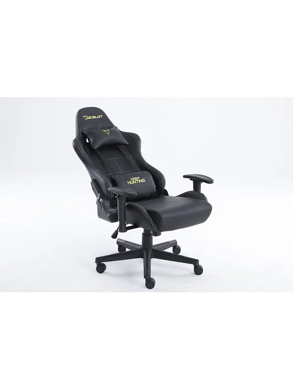 SILLA GAMER OCELOT/COLOR NEGRO/DESCANSA BRAZOS AJUSTABLES/RECLINABLE 90-155 GRADOS/SOPORTA HASTA 150KG 1
