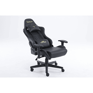 SILLA GAMER OCELOT/COLOR NEGRO/DESCANSA BRAZOS AJUSTABLES/RECLINABLE 90-155 GRADOS/SOPORTA HASTA 150KG