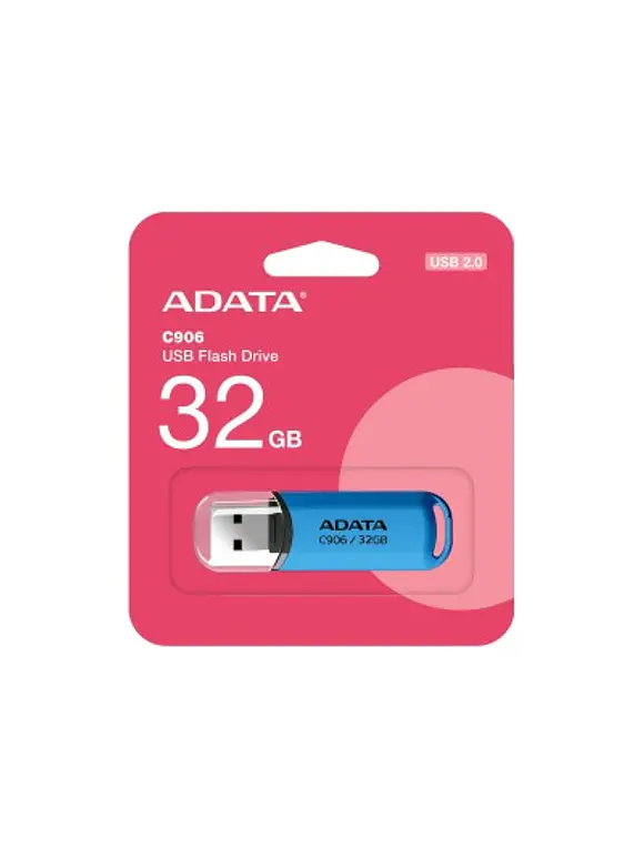 Memoria USB ADATA AC906-32G-RWB, Azul, 32GB, USB tipo A 2
