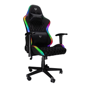 SILLA GAMER BALAM RUSH LIGHTNING RUSH / RGB / HASTA 120 KG / PISTON CLASE 4 / INCLINACION 90° - 100° / CONTROL REMOTO / NEGRO