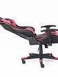 SILLA GAMER OCELOT / VINIPIEL / BASE NYLON AJUSTABLE / DESCANSABRAZOS 2D / PISTON CLASE 4 / RECLINABLE 90-155 GRADOS / HASTA 150KG / COJINES LUMBAR Y CERVICAL / COLOR NEGRO CON MAGENTA - Miniatura 5