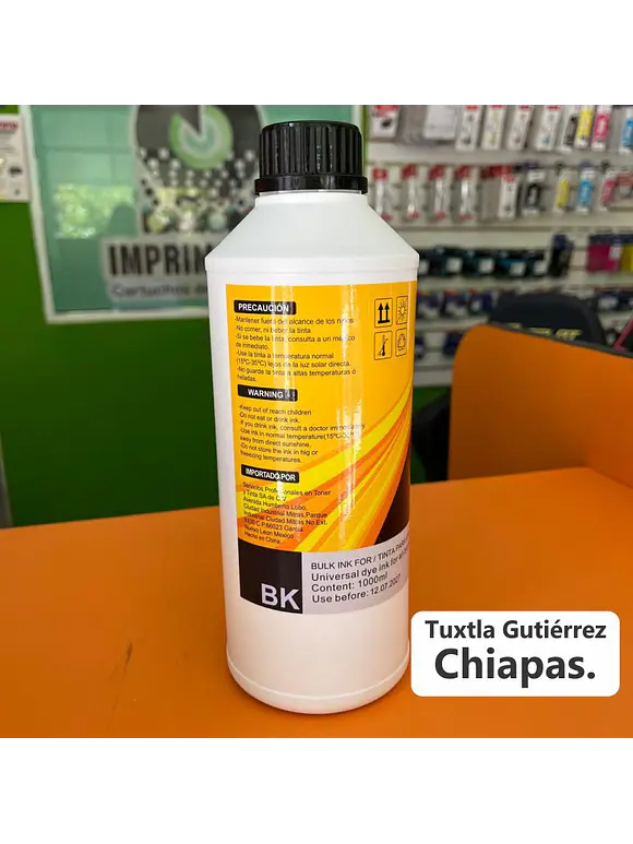 LITRO DE TINTA UNIVERSAL NEGRO 1