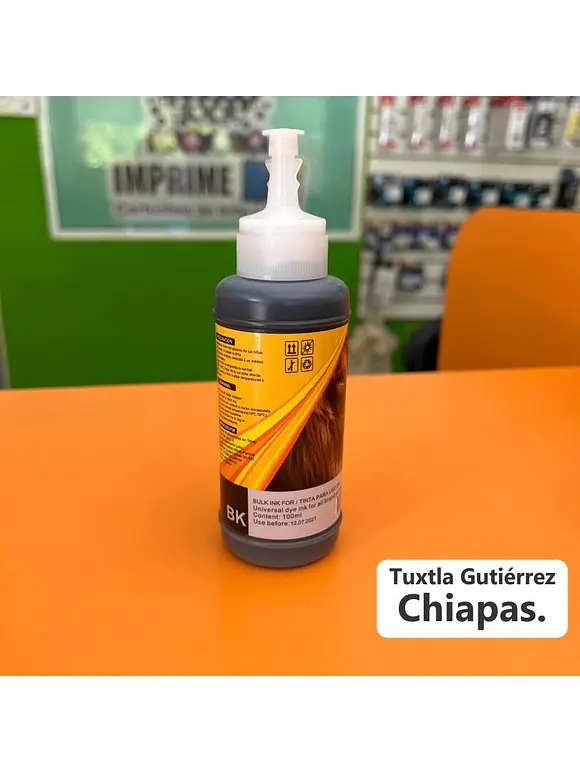 100 ML. DE TINTA UNIVERSAL NEGRO 1