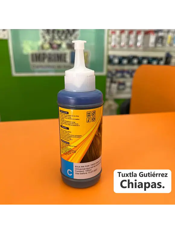 100 ML. DE TINTA UNIVERSAL CYAN 1