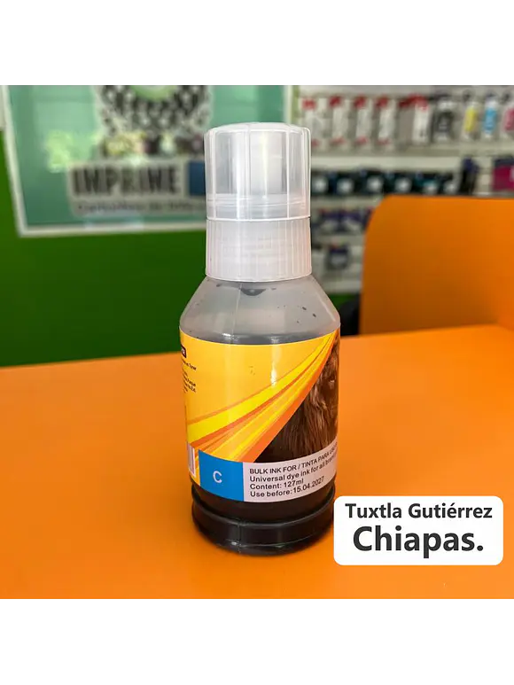 127 ML. DE TINTA UNIVERSAL CYAN 1