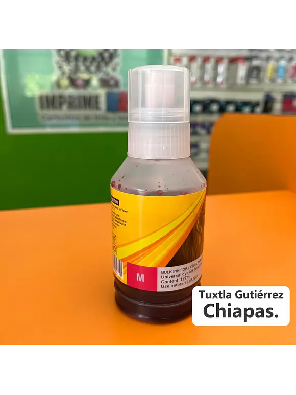 127 ML. DE TINTA UNIVERSAL MAGENTA 1